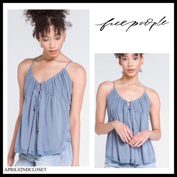 FREE PEOPLE BOHO FLOWY TANK TOP TEE A2C - Picture 13 of 13